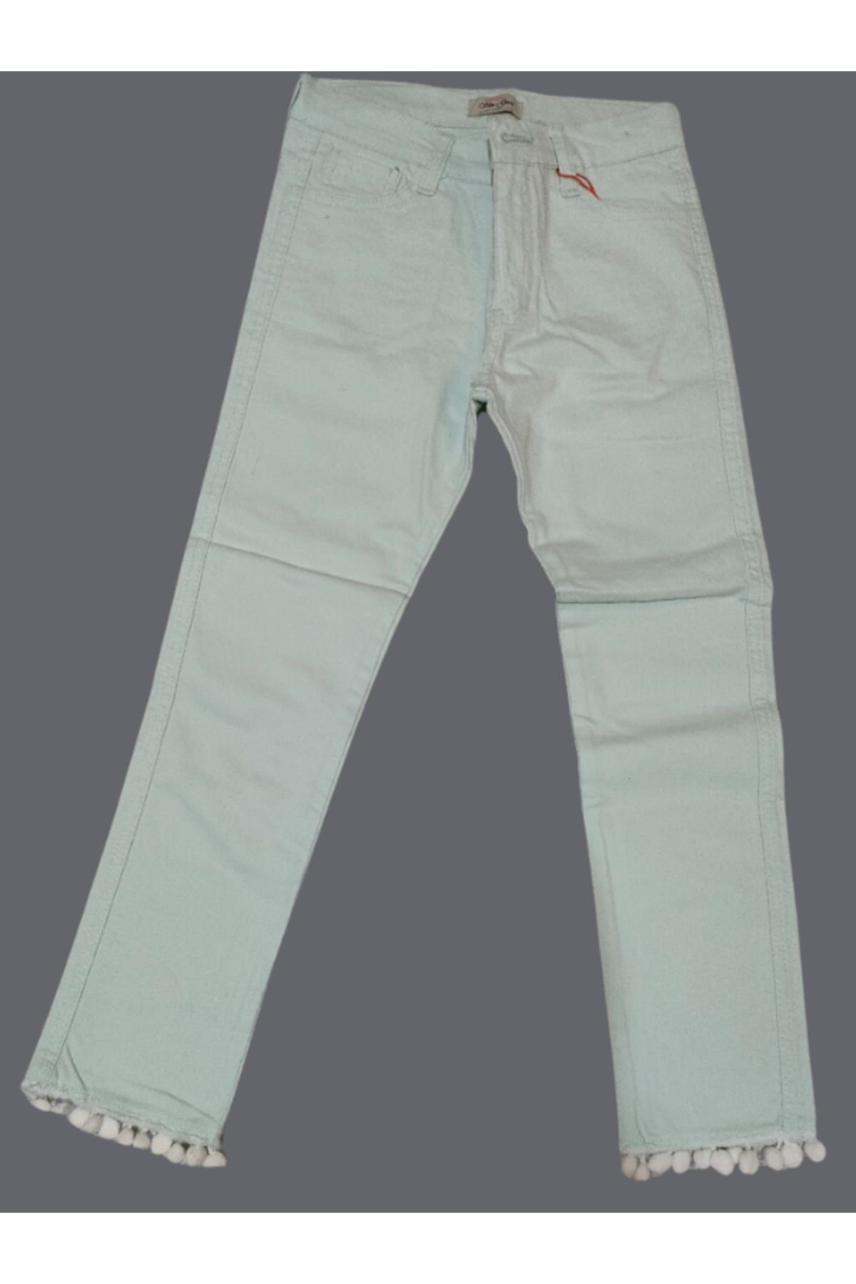 Likralı Kız Çocuk Pantolonu 5 Yaş - PONPON YEŞİL