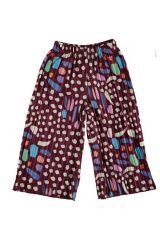 Süprem Puantiyeli Pliseli Pantolon Garson 11 Yaş - BORDO