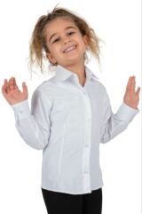 Kız Çocuk Gömlek 8 Yaş - Beyaz