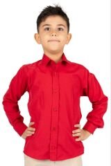Erkek Çocuk Gömlek 14 Yaş - KIRMIZI