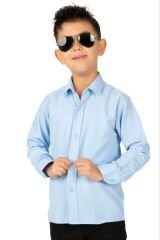 Erkek Çocuk Gömlek 7 Yaş - Mavi