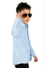 Erkek Çocuk Gömlek 7 Yaş - Mavi