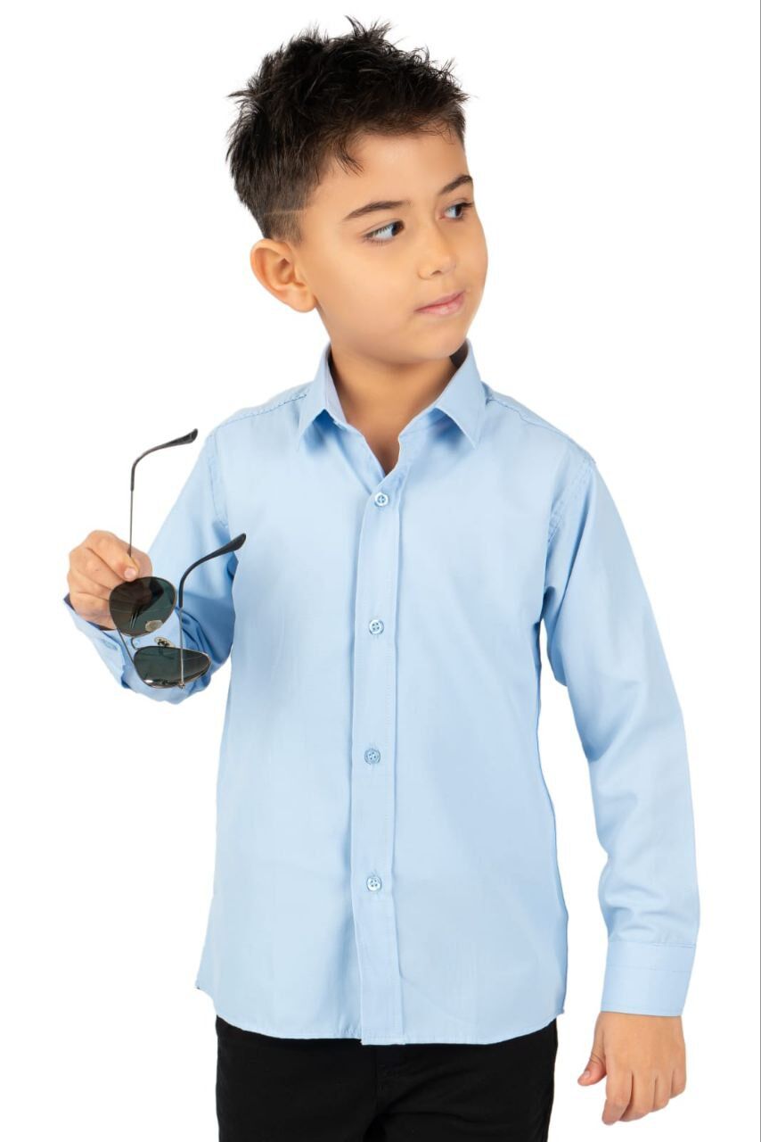Erkek Çocuk Gömlek 12 Yaş - Mavi