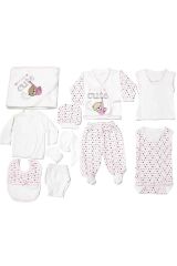 Cute 11'li hastahane çıkışı yeni doğan zıbın set