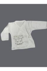 Unisex 11 Parca Yeni Doğan Hastane Çıkışı Zıbın Set Kelebek Nakışlı