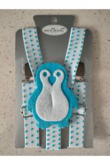 Unisex Askı Papyon Takım TURKUAZ