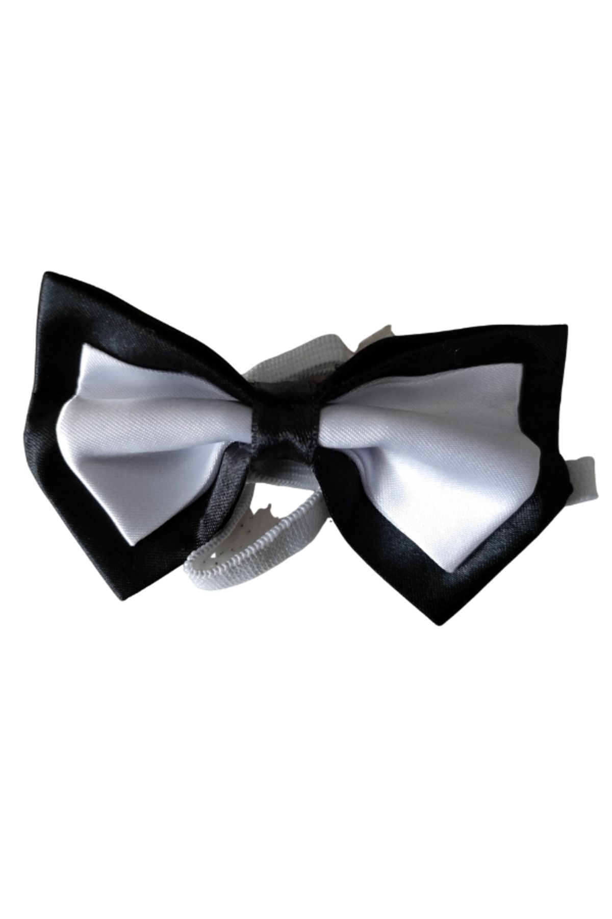 Renkli Çocuk Papyon BEYAZ-SİYAH