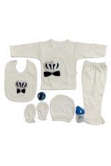 Taşlı Nakışlı Erkek 7'li Hastahane Çıkışı Yeni Doğan - LACİVERT