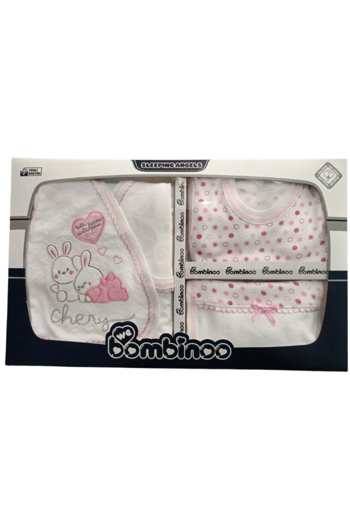 Yenidoğan Bebek 7'Li Hastahane Çıkış Seti Yeni Doğan - PEMBE