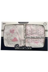 Yenidoğan Bebek 7'Li Hastahane Çıkış Seti Yeni Doğan - PEMBE