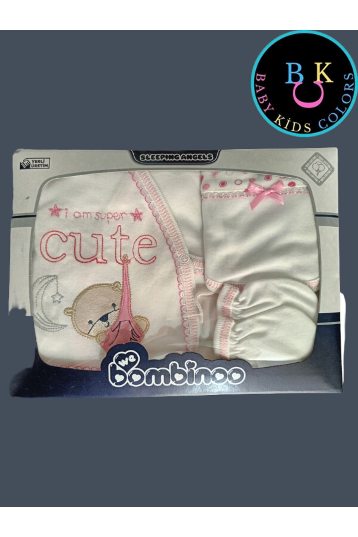 Yeni Doğan Cute Hastahane Çıkışı 5li Zıbın Seti Yeni Doğan - PEMBE