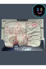 Yeni Doğan Cute Hastahane Çıkışı 5li Zıbın Seti Yeni Doğan - PEMBE