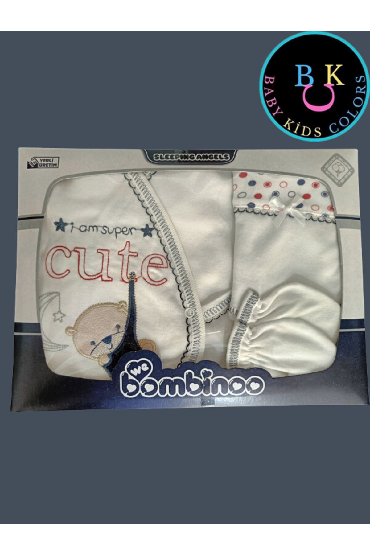 Yeni Doğan Cute Hastahane Çıkışı 5li Zıbın Seti Yeni Doğan - LACİVERT