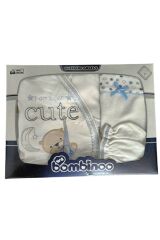 Yeni Doğan Cute Hastahane Çıkışı 5li Zıbın Seti Yeni Doğan - MAVİ