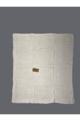 Triko tek kat 80*90 battaniye EKRU