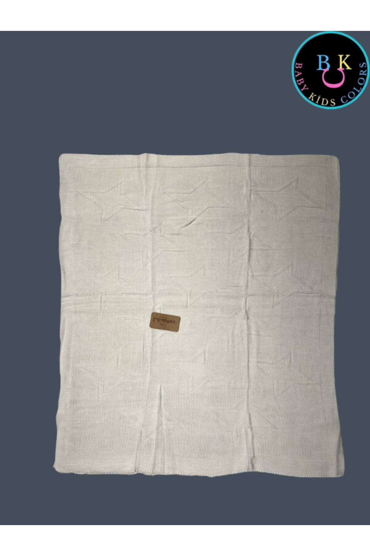 Triko tek kat 80*90 battaniye EKRU