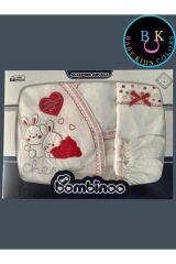 Yenidoğan Bebek 5'li Hastahane Çıkış Seti Kutulu Yeni Doğan - KIRMIZI