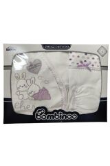 Yenidoğan Bebek 5'li Hastahane Çıkış Seti Kutulu Yeni Doğan - LİLA