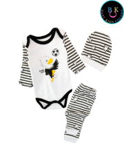 3'lü Taraftar Zıbın Takımı 9-AY - Siyah-Beyaz