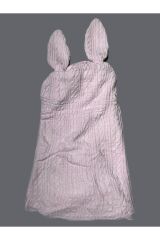 Unisex Bebek Welsoft Kadife Lacivert Portbebe Kundak 85x40 cm Pembe