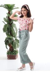 Double Face Kumaş Baskılı Üçlü Takım 3-4 Yaş - YEŞİL