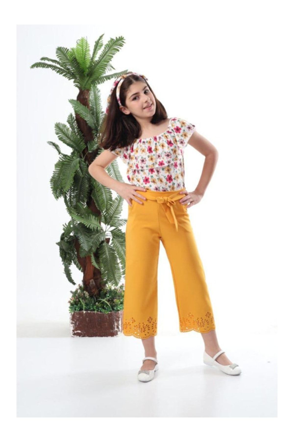 Double Face Kumaş Baskılı Üçlü Takım 3-4 Yaş - HARDAL