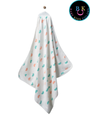 Baskılı bebek battaniyesi 80*90 Çift kat Yeşil