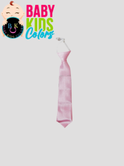 Düz renk saten kravat Pembe