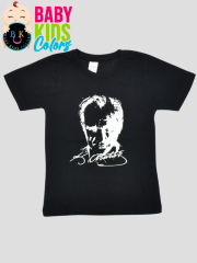 Düz renk Atatürk baskılı t-shirt 16 Yaş - Siyah