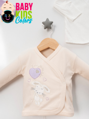 Lüks Tavşan Nakışlı Yeni Doğan Hastane Çıkış 10'lu Zıbın Seti (KUTULU) Yeni Doğan - LİLA