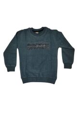 Broken Enjeksiyon Baskılı Sweat 9 Yaş - LACİVERT