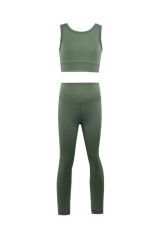 Dalgıç crop takım 9-14 Yaş 13 Yaş - Yeşil