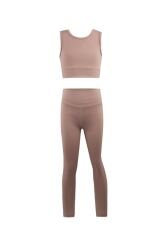 Dalgıç crop takım 9-14 Yaş 10 Yaş - Pudra